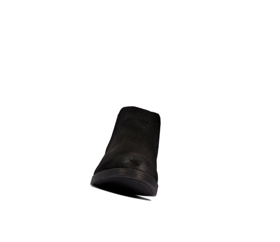 Clarks Demi2 Beat Leder Stiefeletten Damen Schwarz | BPQI68309