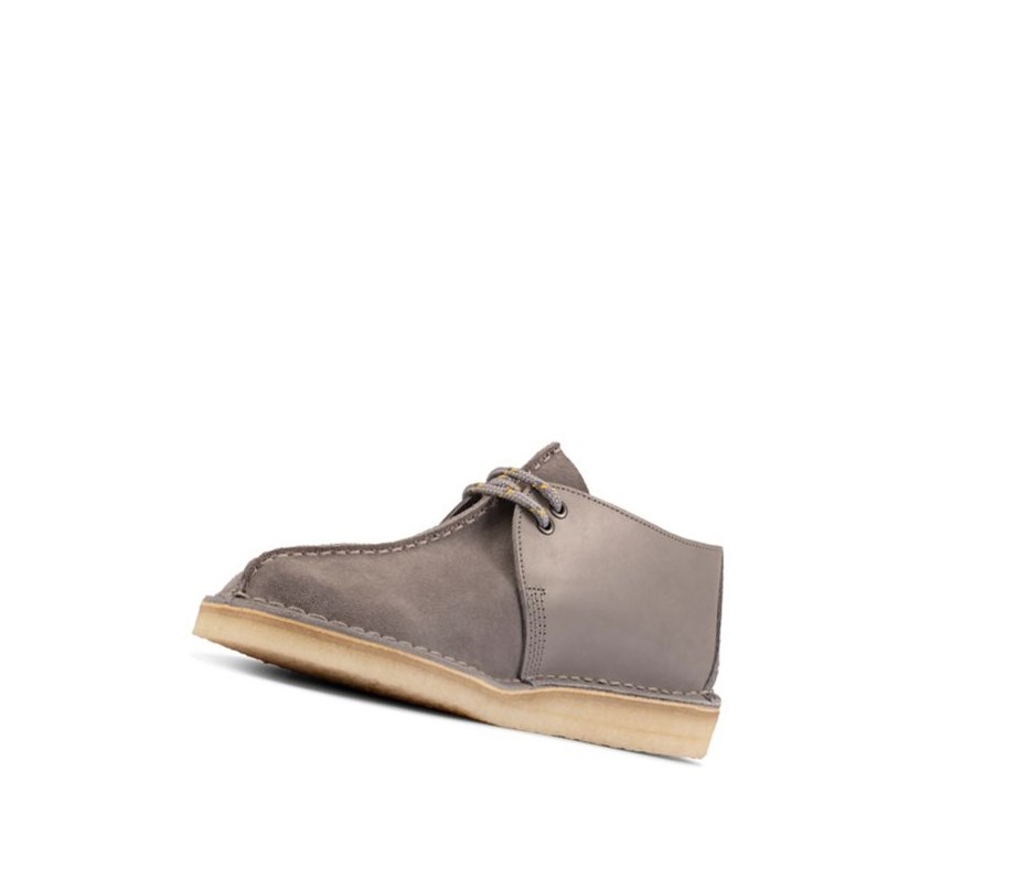 Clarks Desert Trek Wildleder Freizeitschuhe Herren Blau Grau | NEDW18675