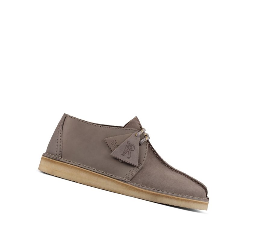 Clarks Desert Trek Wildleder Freizeitschuhe Herren Blau Grau | NEDW18675