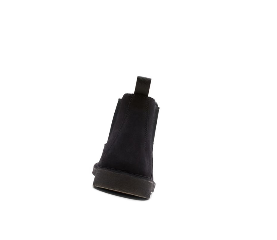 Clarks Desert Wildleder Chelsea Boots Herren Schwarz | ZIUL16397