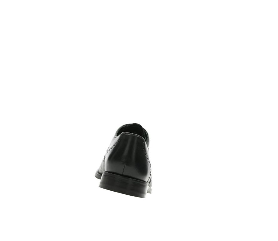 Clarks Edward Walk Leder Wanderschuhe Herren Schwarz | LOGJ46139