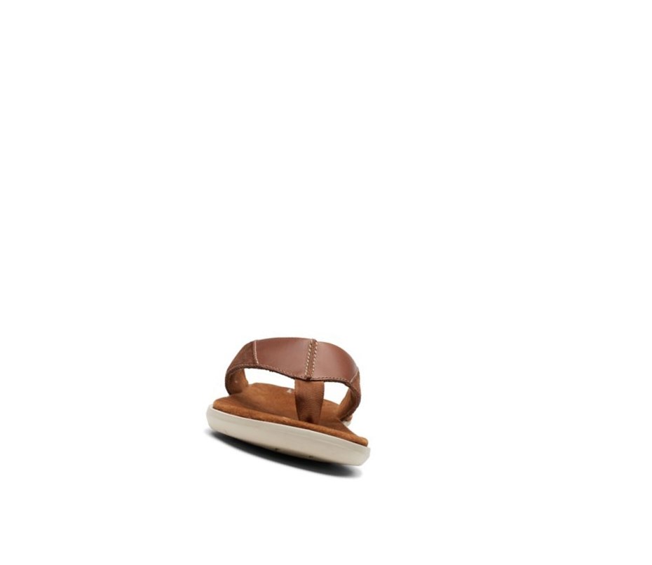 Clarks Ellison Easy Leder Lässige Sandalen Herren Braun | OFPL60874