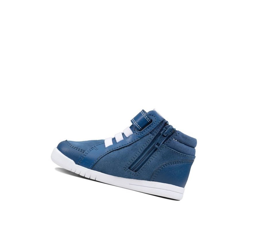 Clarks Emery Beat Wildleder Freizeitstiefel Jungen Blau | FCLW94736
