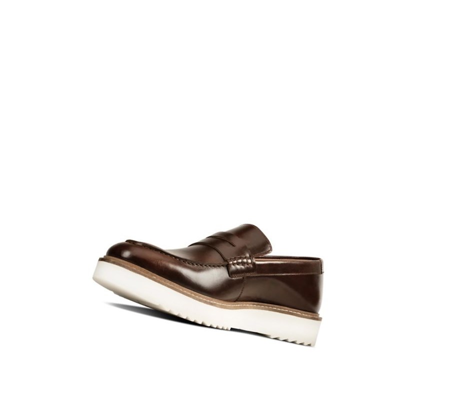 Clarks Ernest Free Leder Loafers Herren Dunkelbraun | PQJH85130