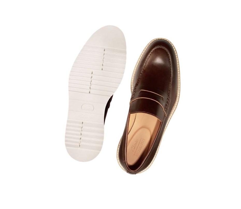 Clarks Ernest Free Leder Loafers Herren Dunkelbraun | PQJH85130