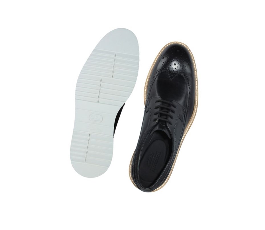 Clarks Ernest Limit Leder Brogues Herren Schwarz | ADXT84035