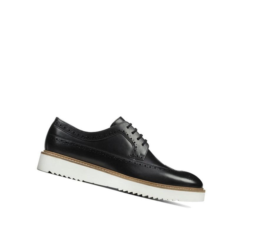 Clarks Ernest Limit Leder Brogues Herren Schwarz | ADXT84035