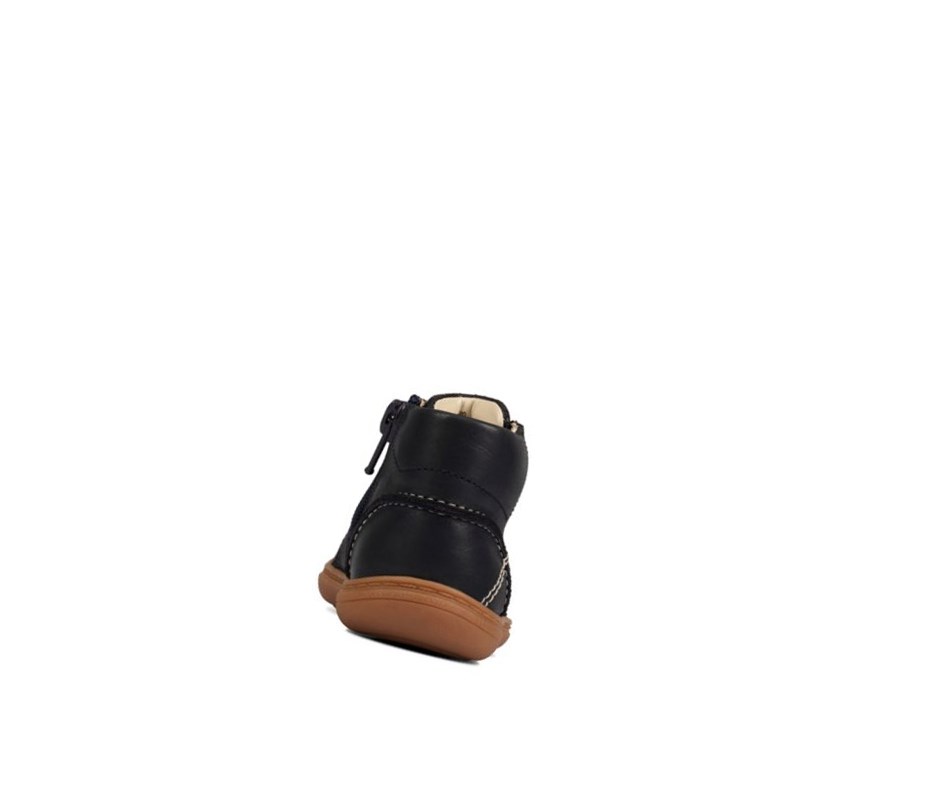 Clarks Flash Leder Wüstenstiefel Mädchen Navy | ODKN91063