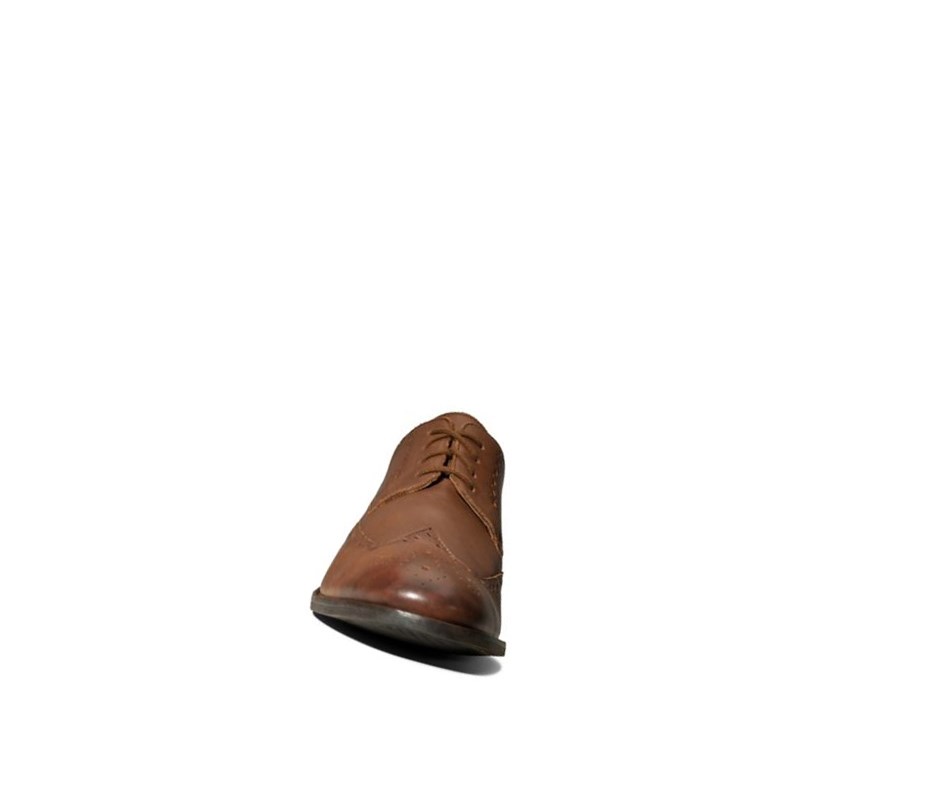 Clarks Flow Limit Leder Brogues Herren Dunkelbraun | MAJN70693
