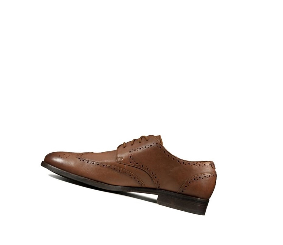 Clarks Flow Limit Leder Brogues Herren Dunkelbraun | MAJN70693