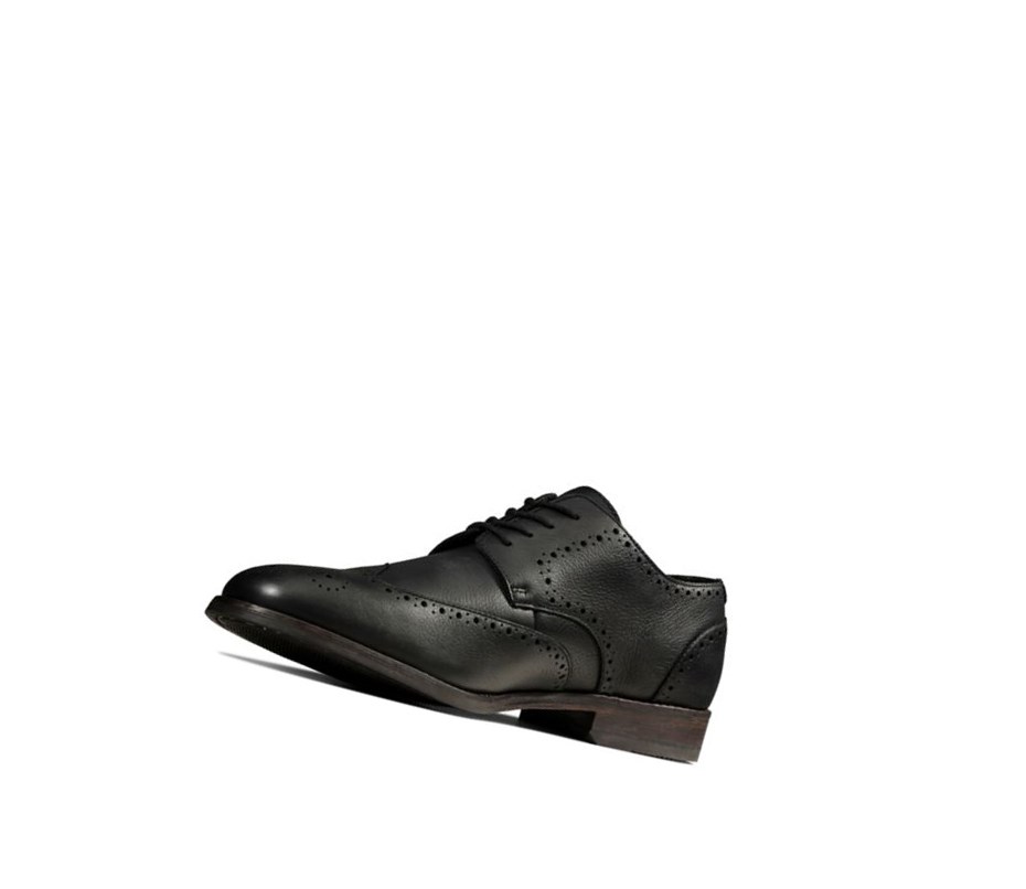 Clarks Flow Limit Leder Brogues Herren Schwarz | UFEO73085