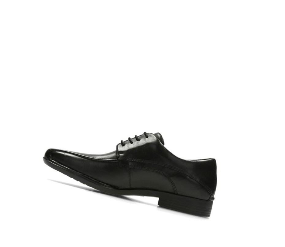 Clarks Francis Air Leder Lederschuhe Herren Schwarz | UMBD20456
