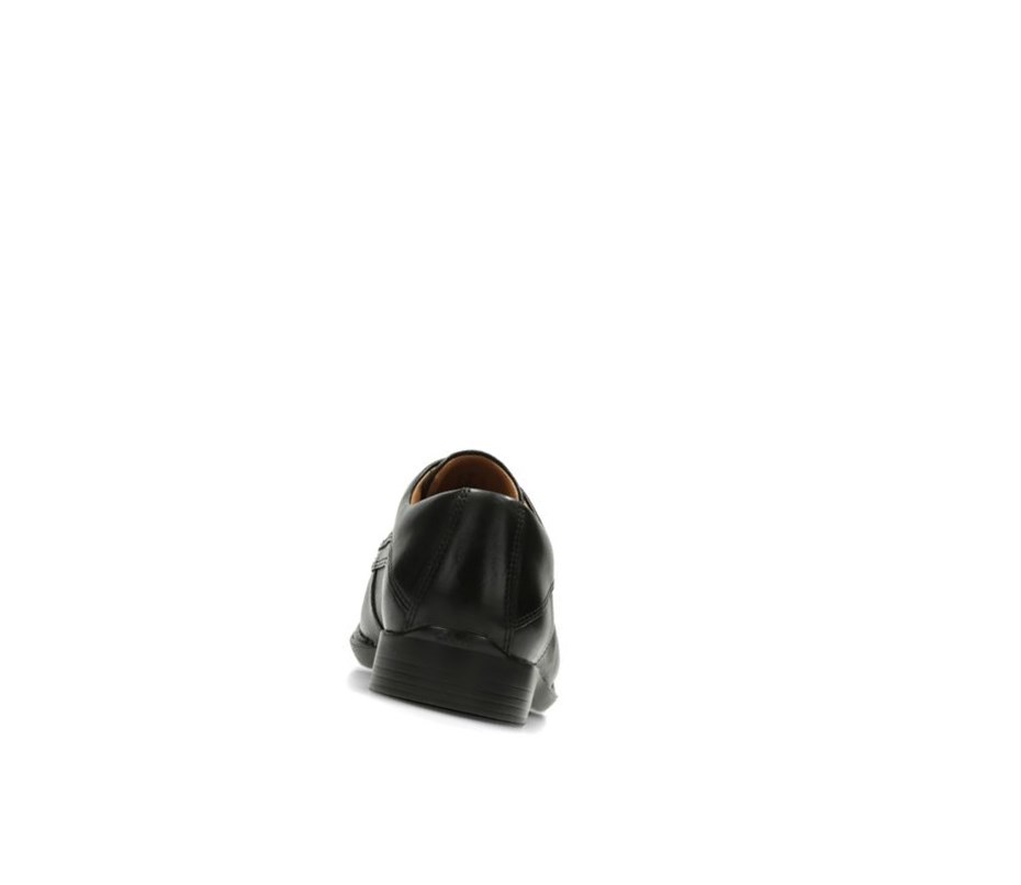 Clarks Francis Air Leder Lederschuhe Herren Schwarz | UMBD20456