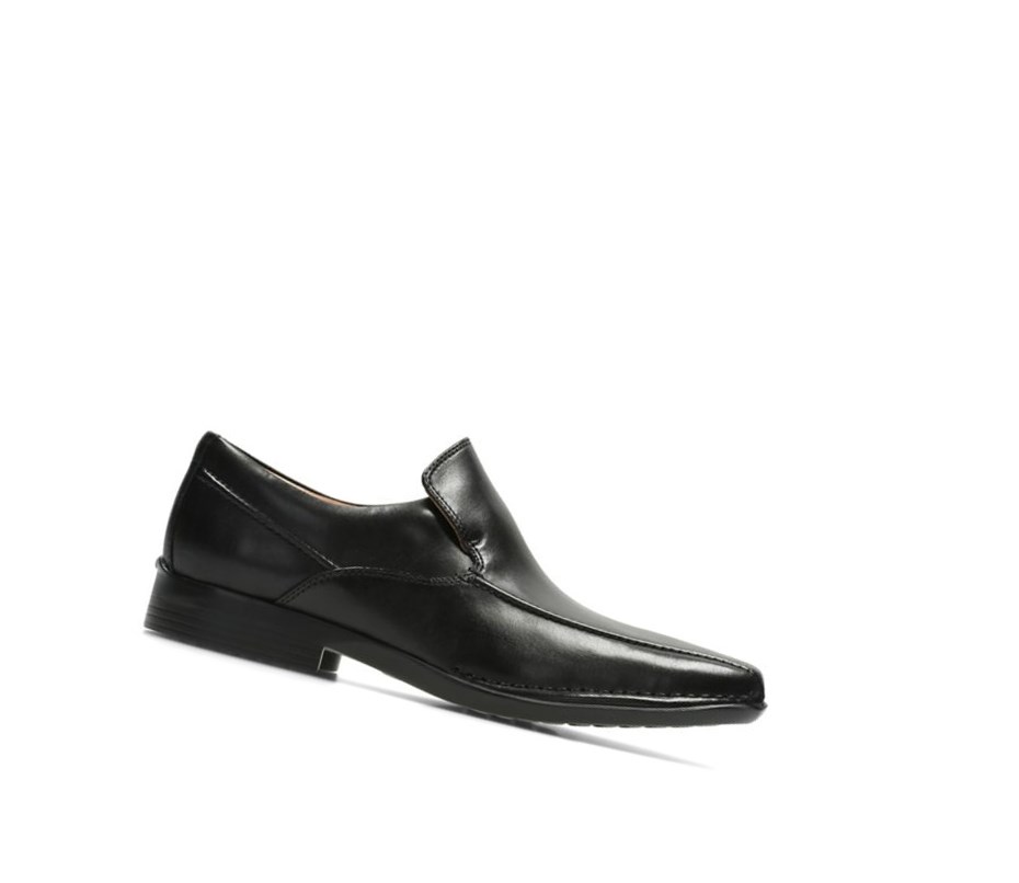 Clarks Francis Flight Leder Loafers Herren Schwarz | WCIP28359
