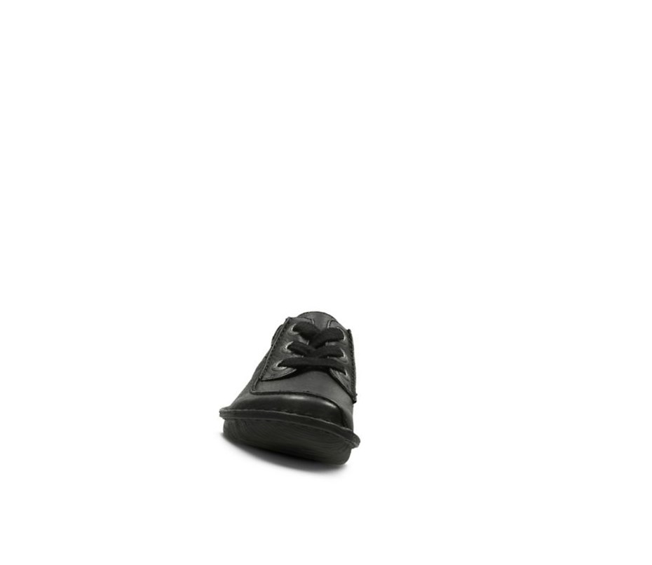Clarks Funny Dream Leder Lederschuhe Damen Schwarz | MPHX54609