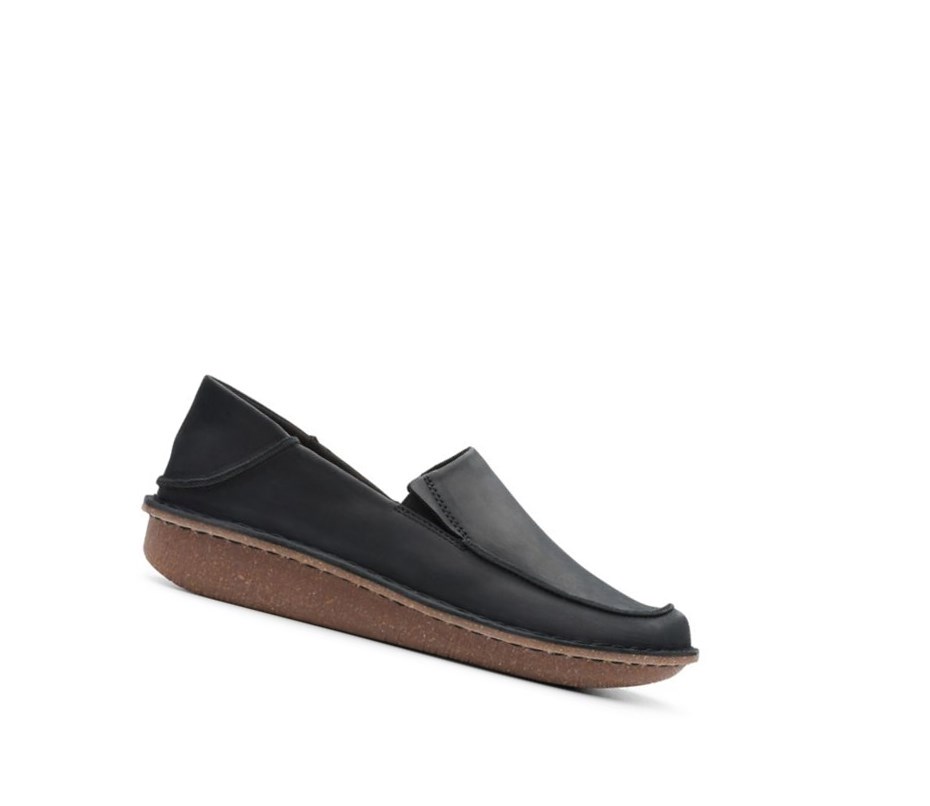 Clarks Funny Go Leder Wanderschuhe Damen Schwarz | JBST68340
