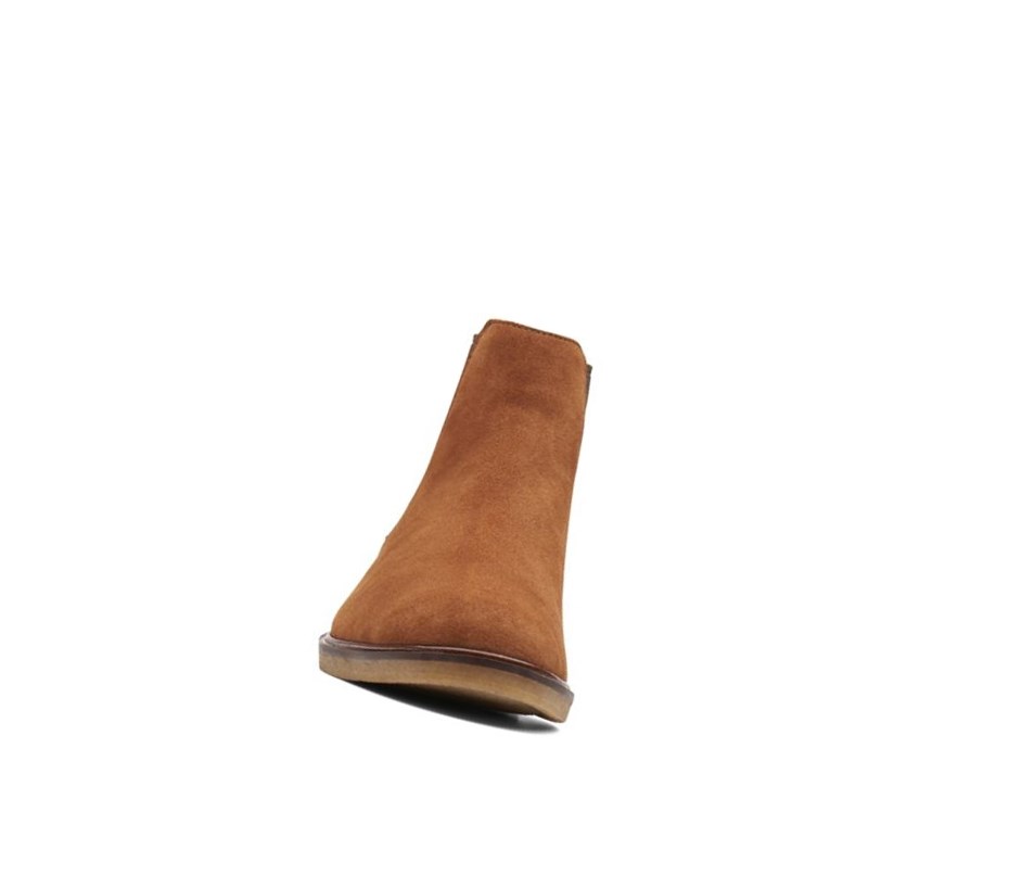 Clarks Gobi Wildleder Chelsea Boots Herren Dunkelbraun | YGHL76058