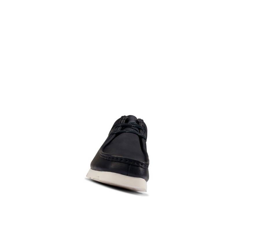 Clarks Gore-tex Leder Wallabee Herren Navy | FHLU75198