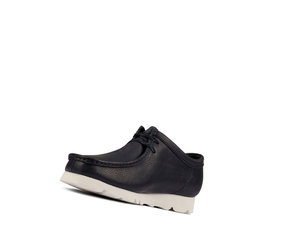 Clarks Gore-tex Leder Wallabee Herren Navy | FHLU75198