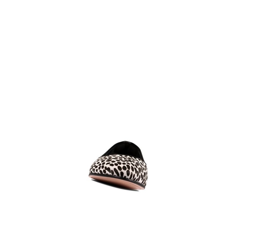 Clarks Grace Piper Print Leder Lederschuhe Damen Leopard | OCHN75104