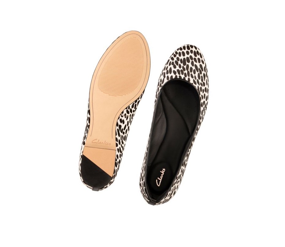 Clarks Grace Piper Print Leder Lederschuhe Damen Leopard | OCHN75104