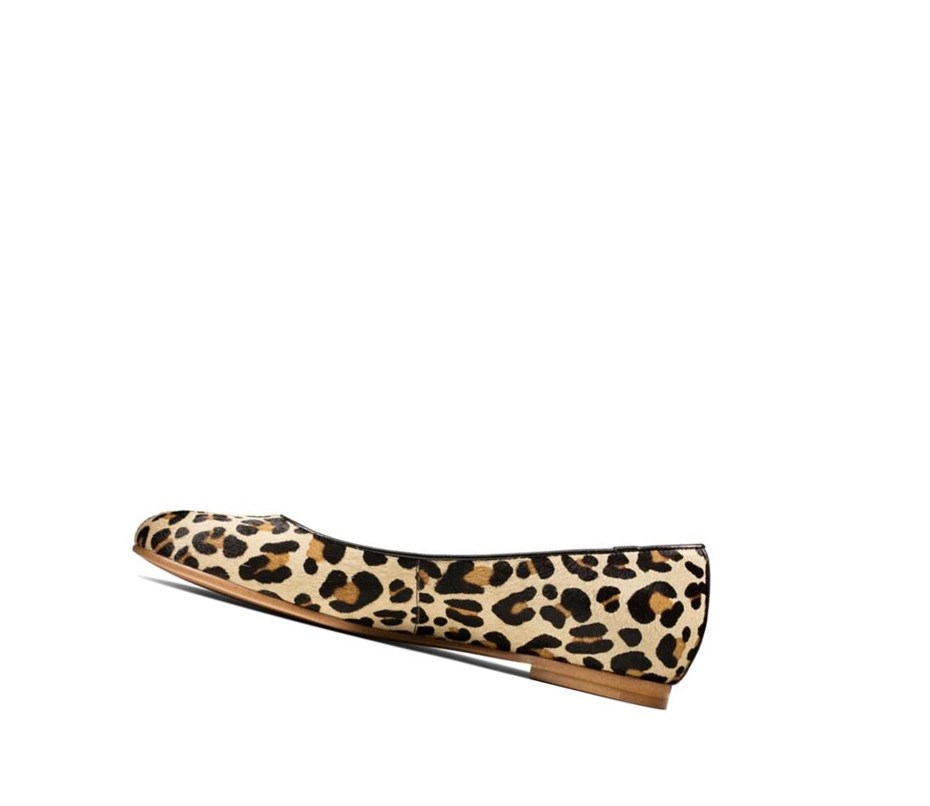 Clarks Grace Piper Print Leder Weite Fit Lederschuhe Damen Leopard | VZRK24960