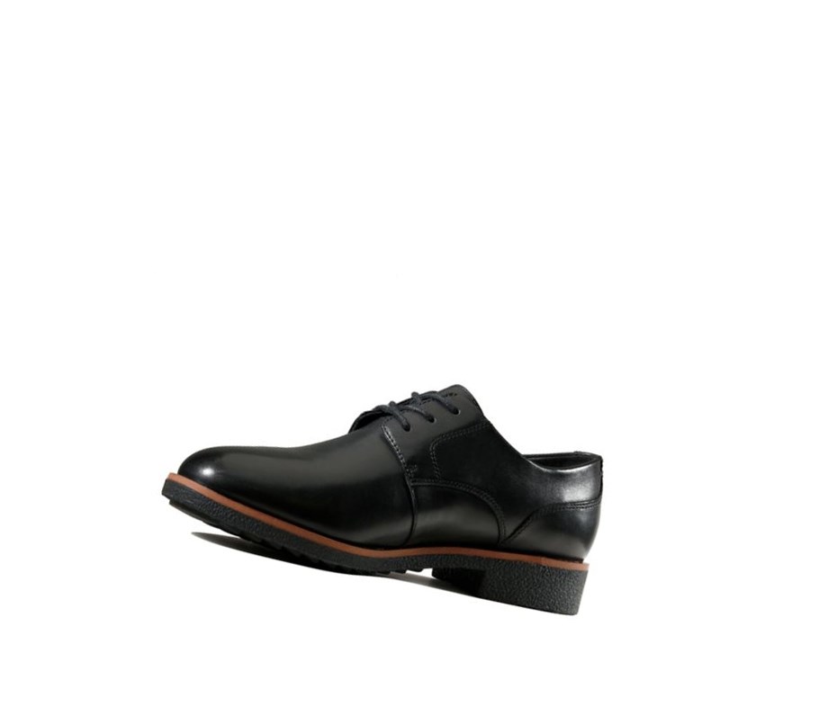 Clarks Griffin Lane Leder Lederschuhe Damen Schwarz | QKIH13908