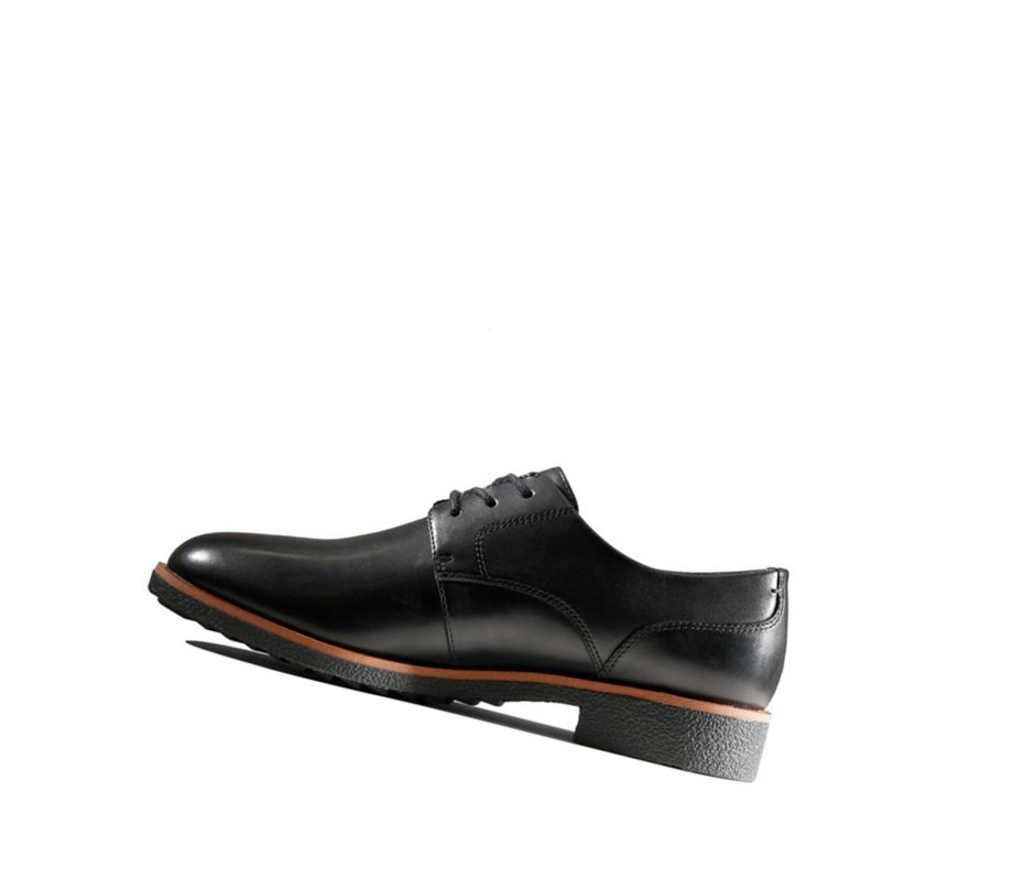 Clarks Griffin Lane Leder Lederschuhe Damen Schwarz | QKIH13908