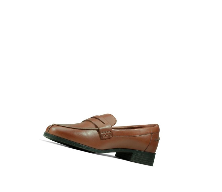 Clarks Hamble Leder Loafers Damen Braun | EMJU60458