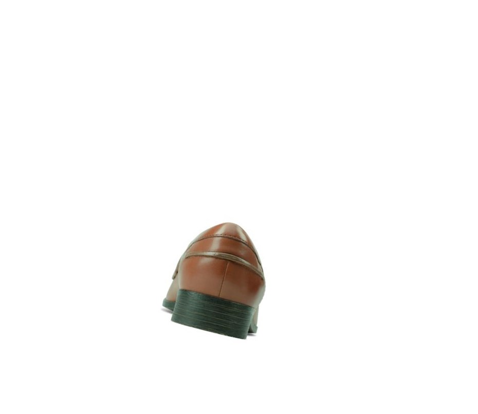 Clarks Hamble Leder Weite Fit Lederschuhe Damen Braun | NDMS89513