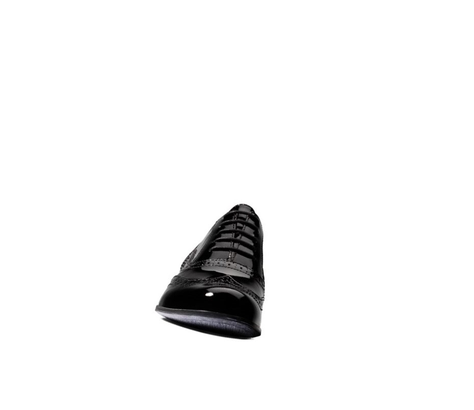 Clarks Hamble Oak Lack Brogues Damen Schwarz | VDSC23819