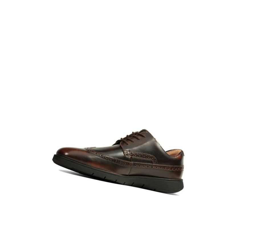 Clarks Helston Limit Leder Brogues Herren Dunkelbraun | IUKE29381