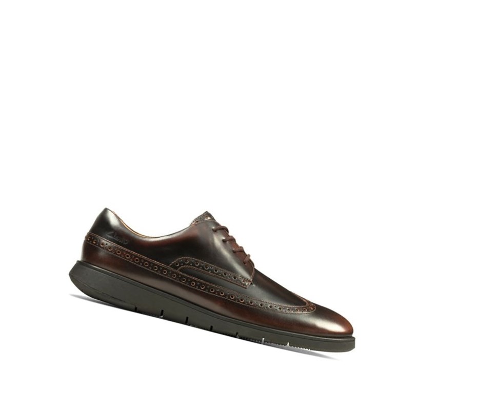 Clarks Helston Limit Leder Brogues Herren Dunkelbraun | IUKE29381