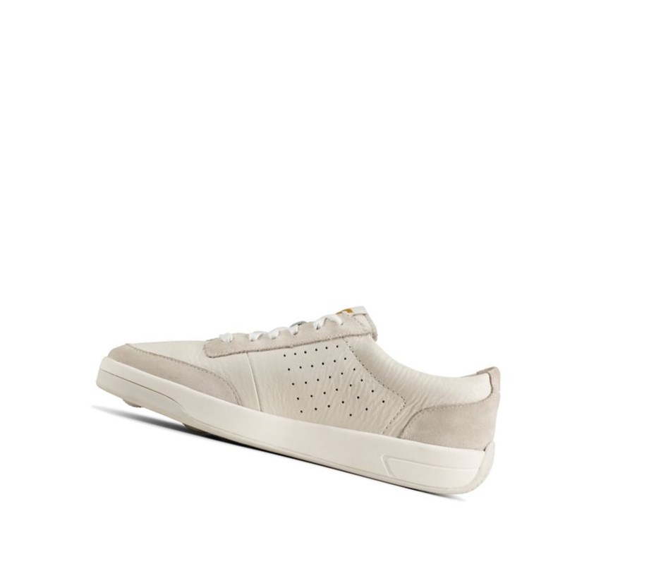 Clarks Hero Air Spitze Leder Lässige Turnschuhe Damen Weiß | DVAX85673