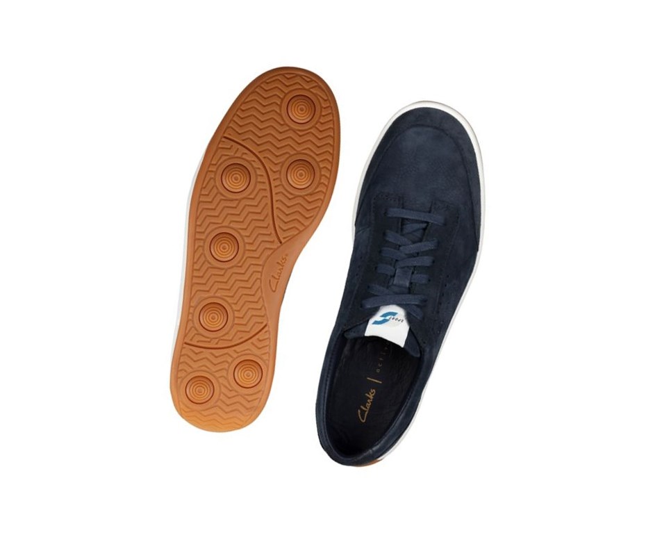 Clarks Hero Air Spitze Lässige Turnschuhe Herren Navy | JFZH31078
