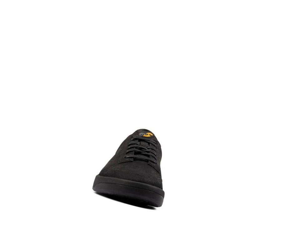 Clarks Hero Air Spitze Nubuck Lässige Turnschuhe Damen Schwarz | MWET18962
