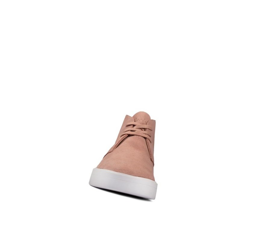Clarks Hero Dbt Wildleder Wildlederstiefel Damen Rosa | QXVL09584