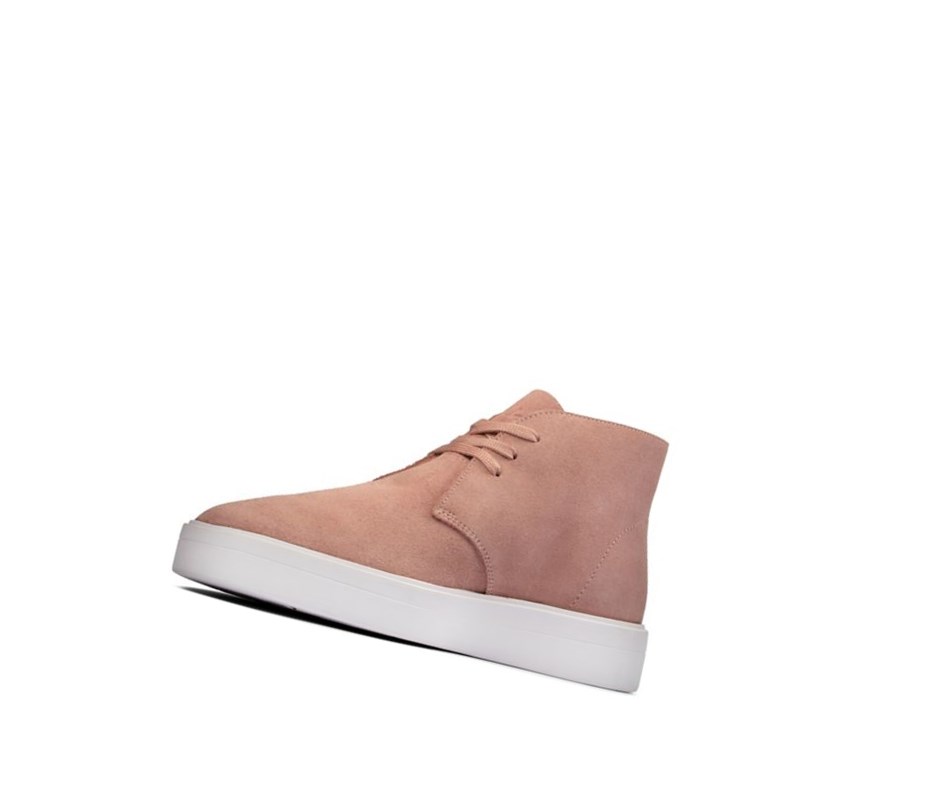 Clarks Hero Dbt Wildleder Wildlederstiefel Damen Rosa | QXVL09584