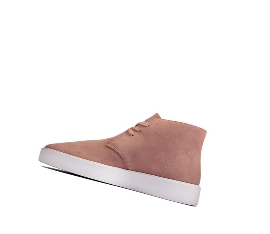 Clarks Hero Dbt Wildleder Wildlederstiefel Damen Rosa | QXVL09584