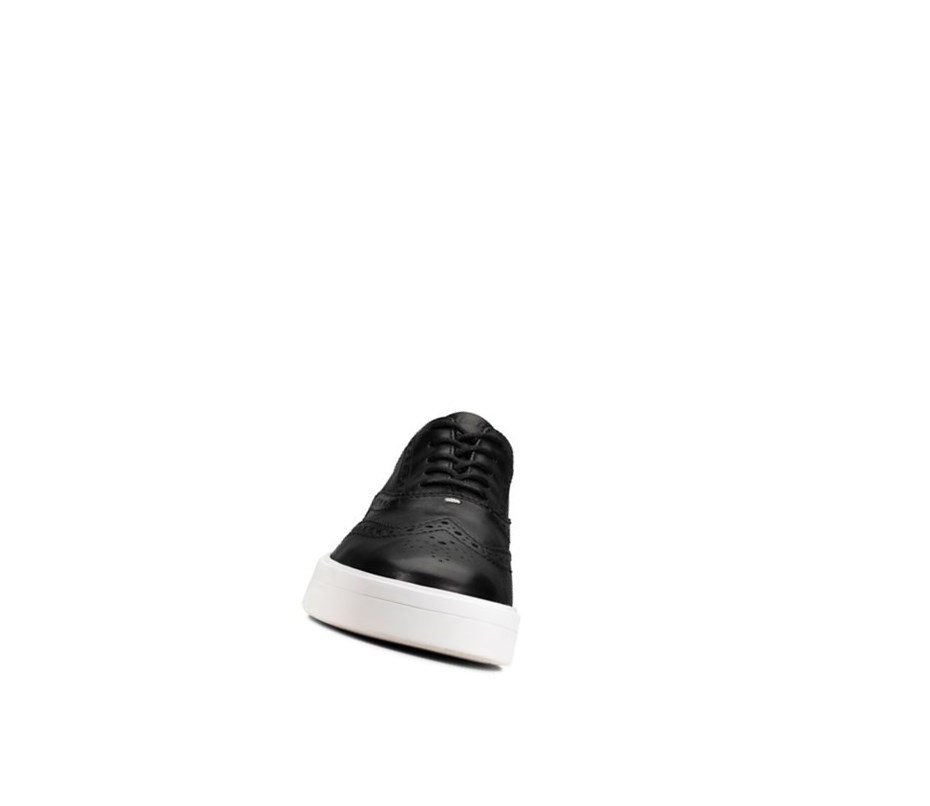 Clarks Hero Leder Lederschuhe Damen Schwarz | HWCD58479