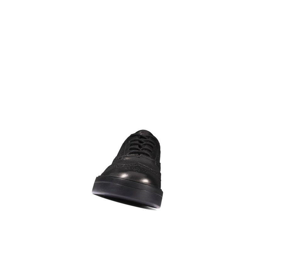 Clarks Hero Leder Lederschuhe Damen Schwarz | PKCD20173