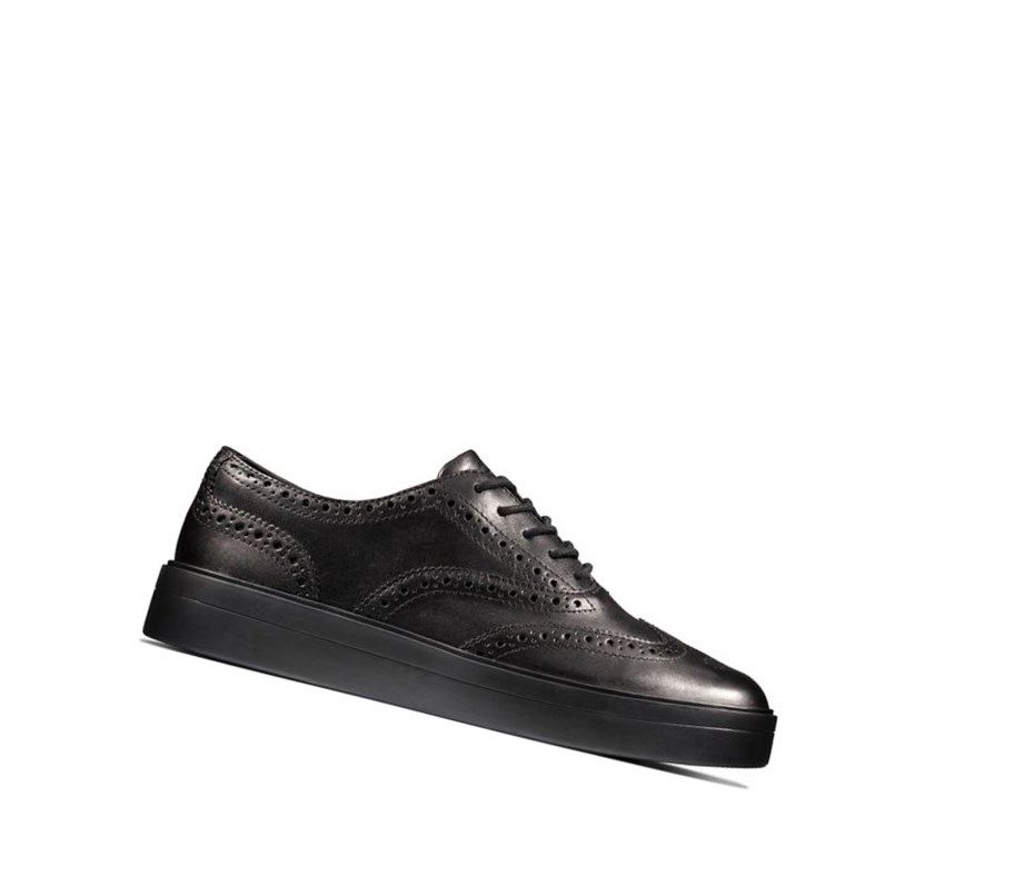 Clarks Hero Leder Lederschuhe Damen Schwarz | PKCD20173