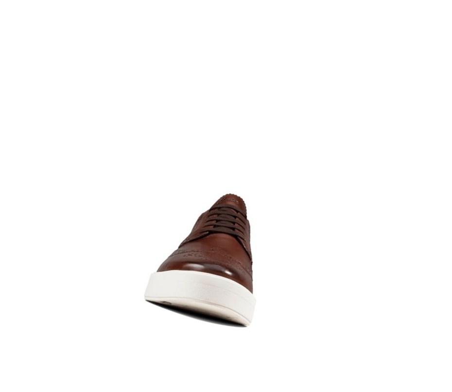 Clarks Hero Limit Leder Brogues Herren Braun | YPXR48732