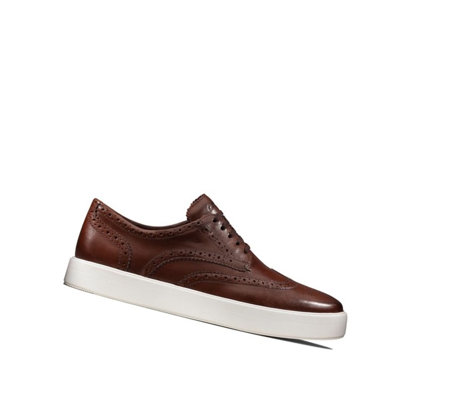 Clarks Hero Limit Leder Brogues Herren Braun | YPXR48732