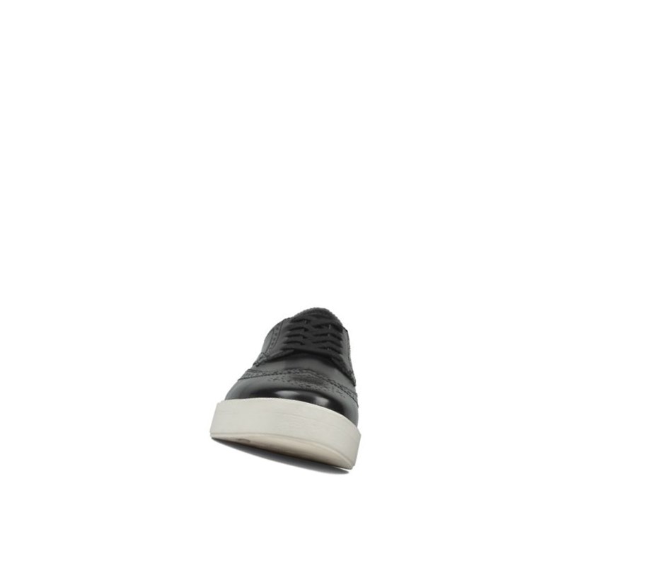 Clarks Hero Limit Leder Brogues Herren Schwarz | JPUB96758
