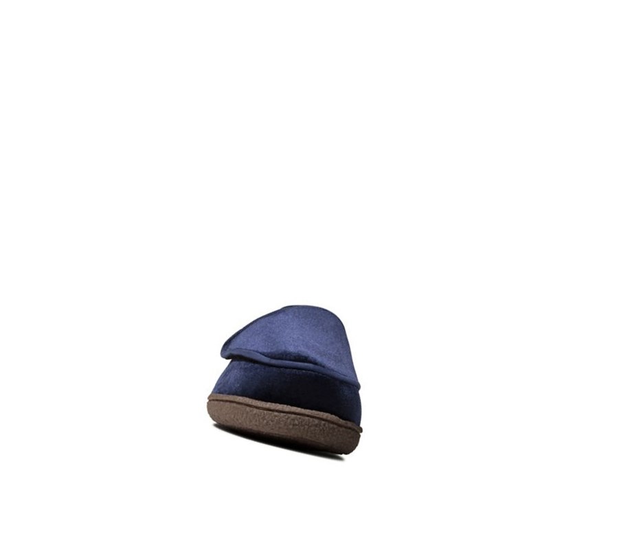 Clarks Home Charm Hausschuhe Damen Navy | KIBC42950