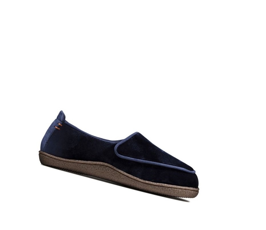 Clarks Home Charm Hausschuhe Damen Navy | KIBC42950