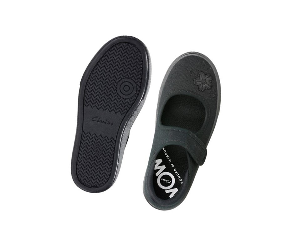 Clarks Hopper Go Freizeitschuhe Mädchen Schwarz | VCSF14903