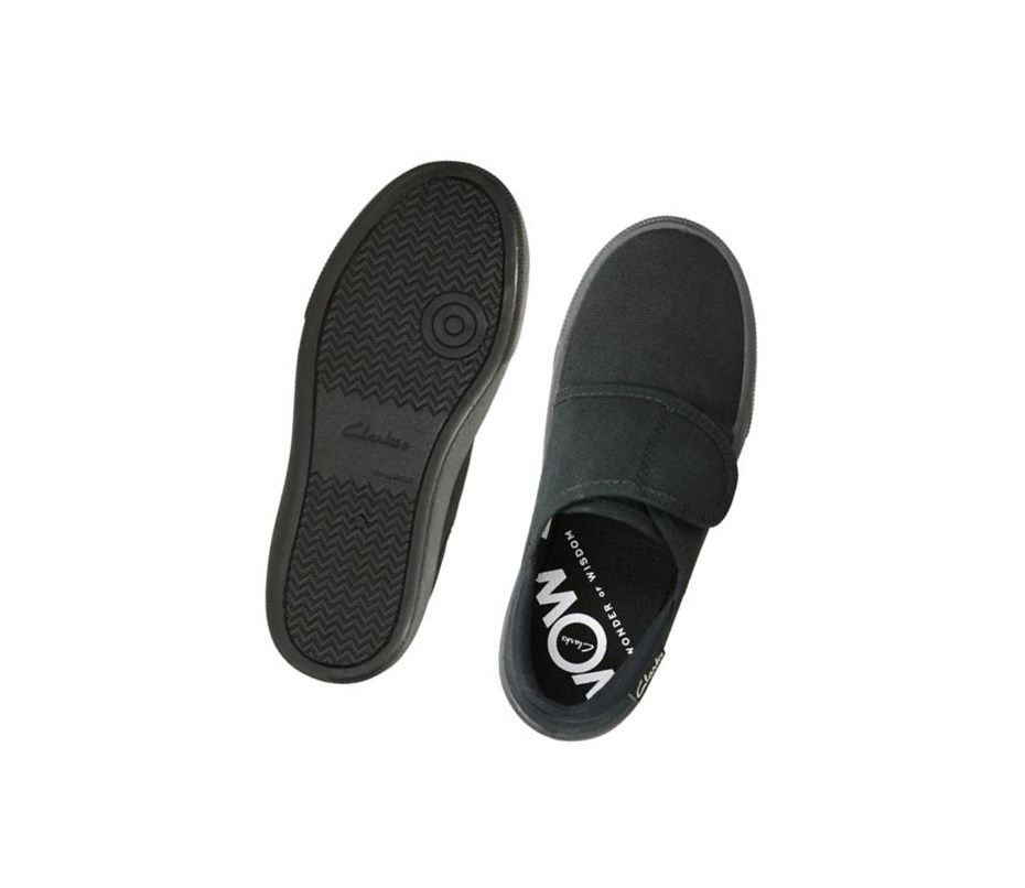 Clarks Hopper Run Schulschuhe Mädchen Schwarz | VPWM20563