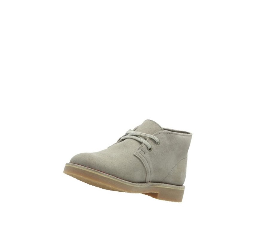 Clarks Iconic Embossed Wildleder Wüstenstiefel Jungen Beige | DAOW93850